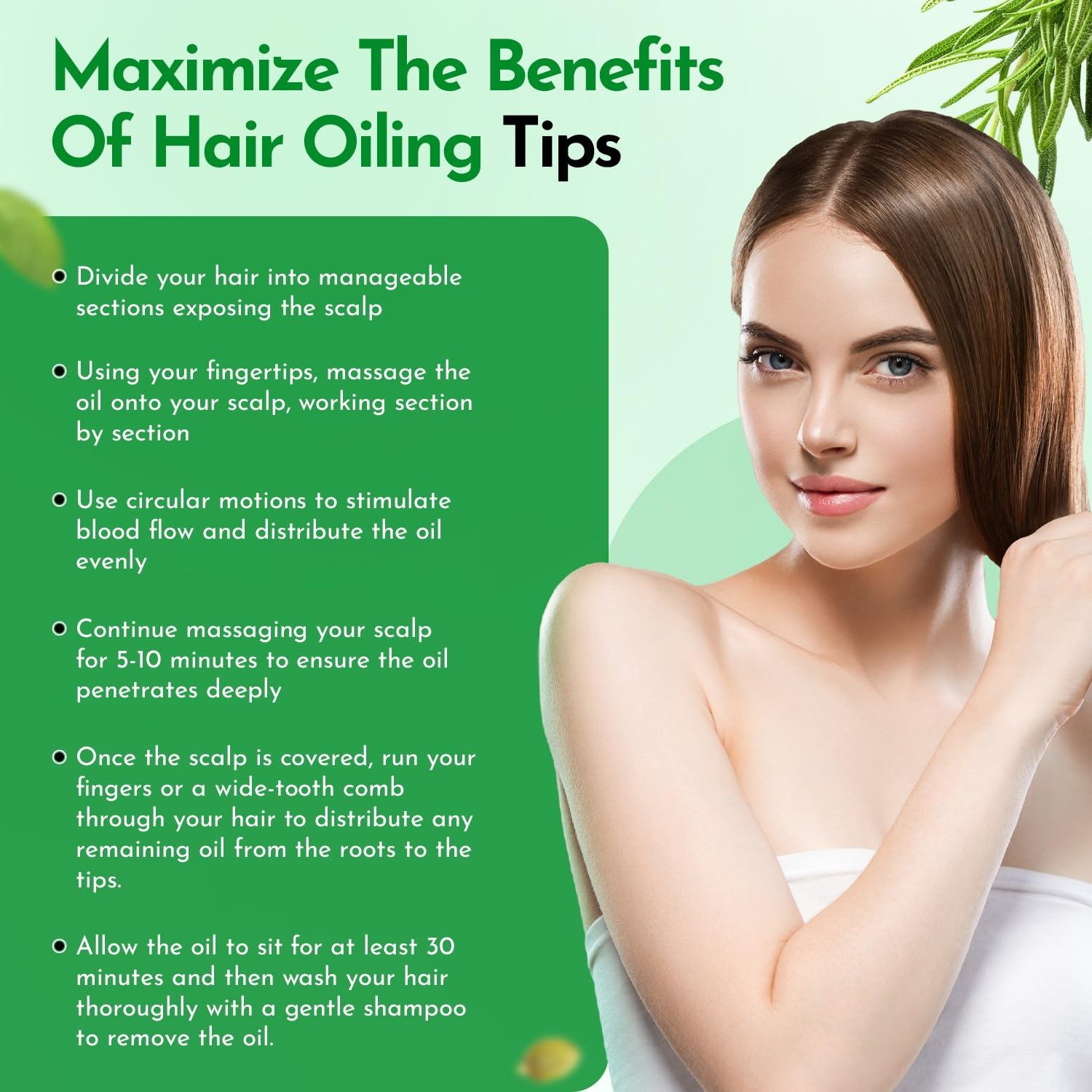 Clean Beauty Silica Hair Oil bottle emphasizes strengthening and shine.