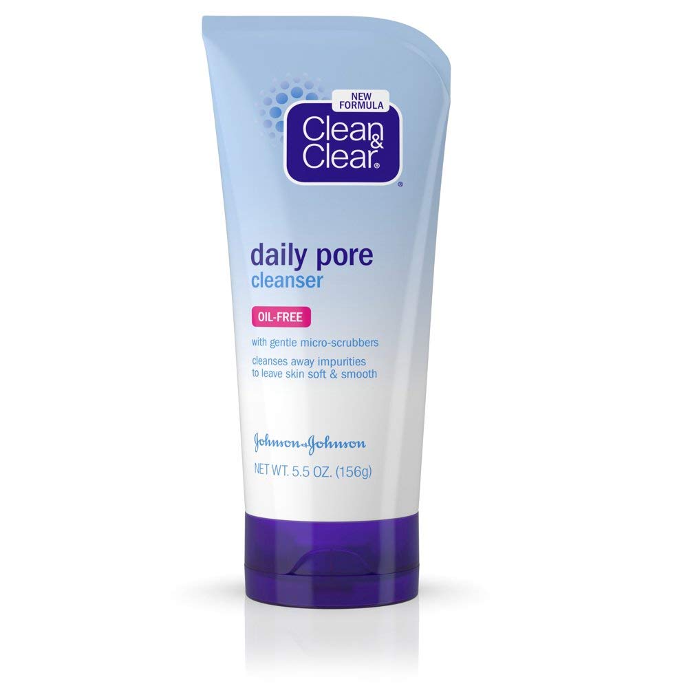 Clean & Clear Daily Pore Cleanser oil-free pack of 4 bottles for daily cleansing and oil control