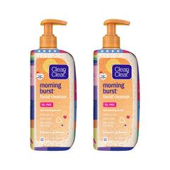 Clean & Clear Morning Burst two-pack front view for an oil-free refreshing cleanse