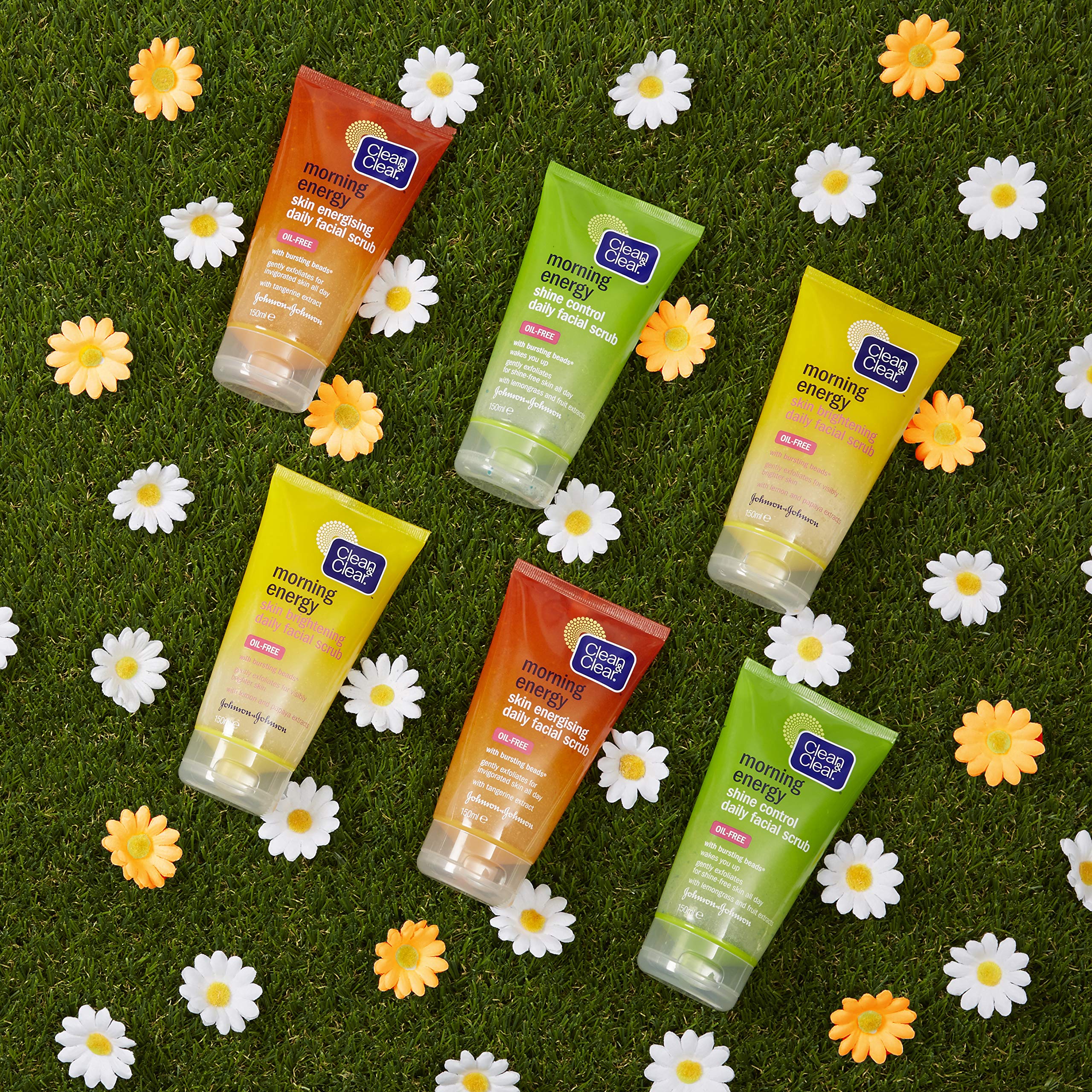 Clean & Clear Morning Energy packaging view emphasizes travel-friendly daily use.