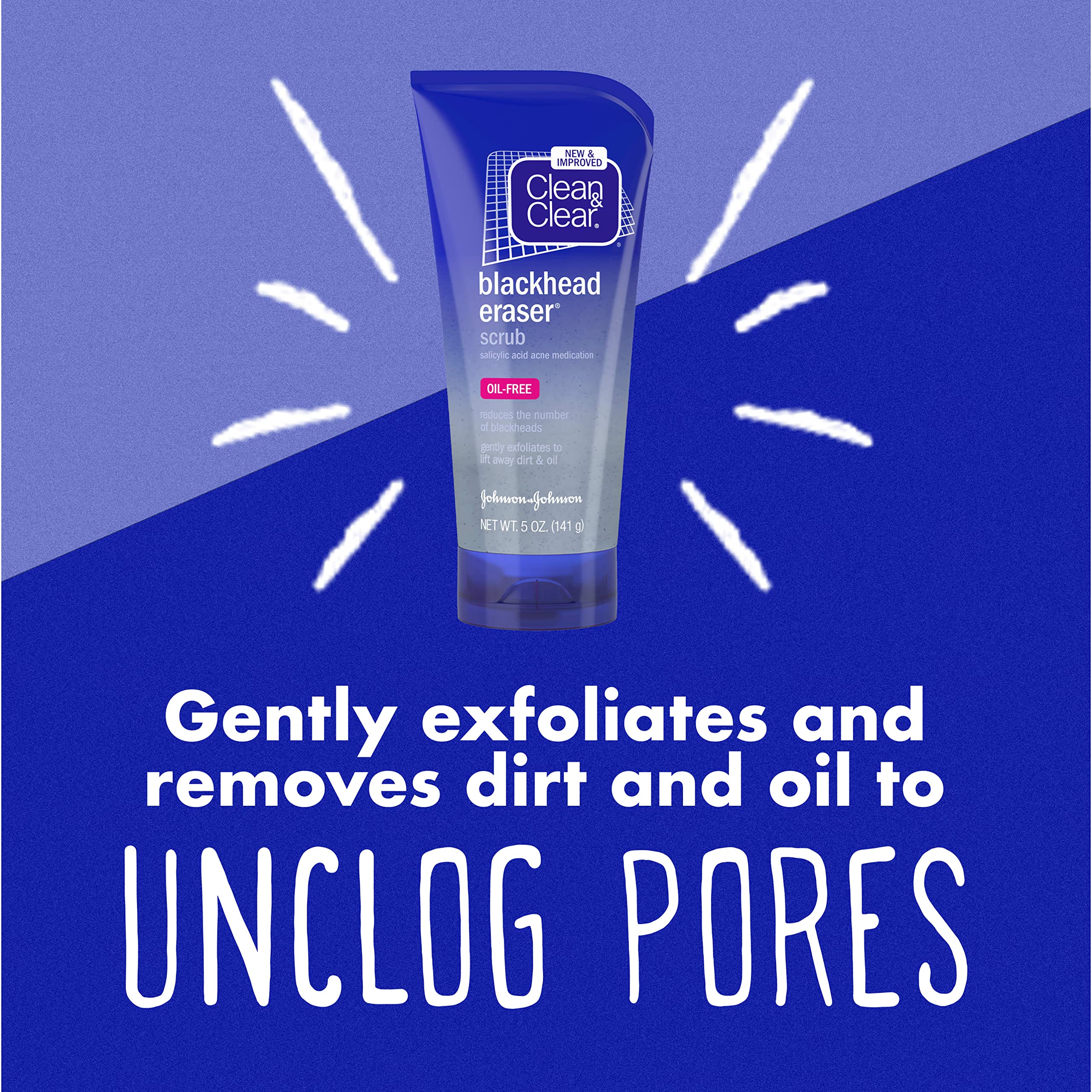 Clean & Clear close-up of 2% salicylic acid formula for clear-skinned routine