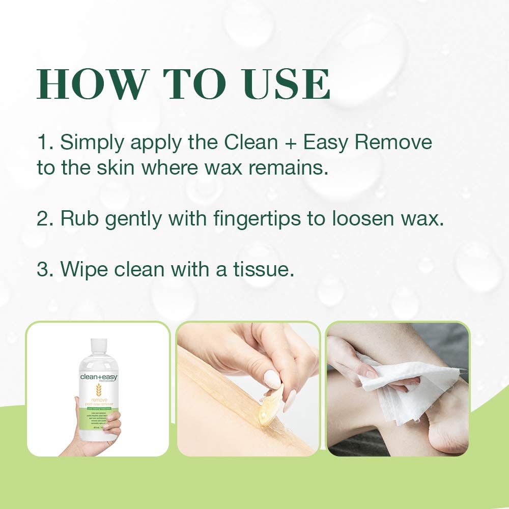 Clean + Easy After Wax Remover 16 oz bottle displayed for home and pro use