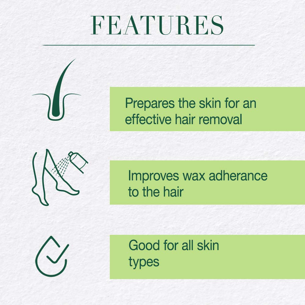 Clean + Easy Pre Wax Cleanser texture close-up demonstrates gentle cleansing before waxing