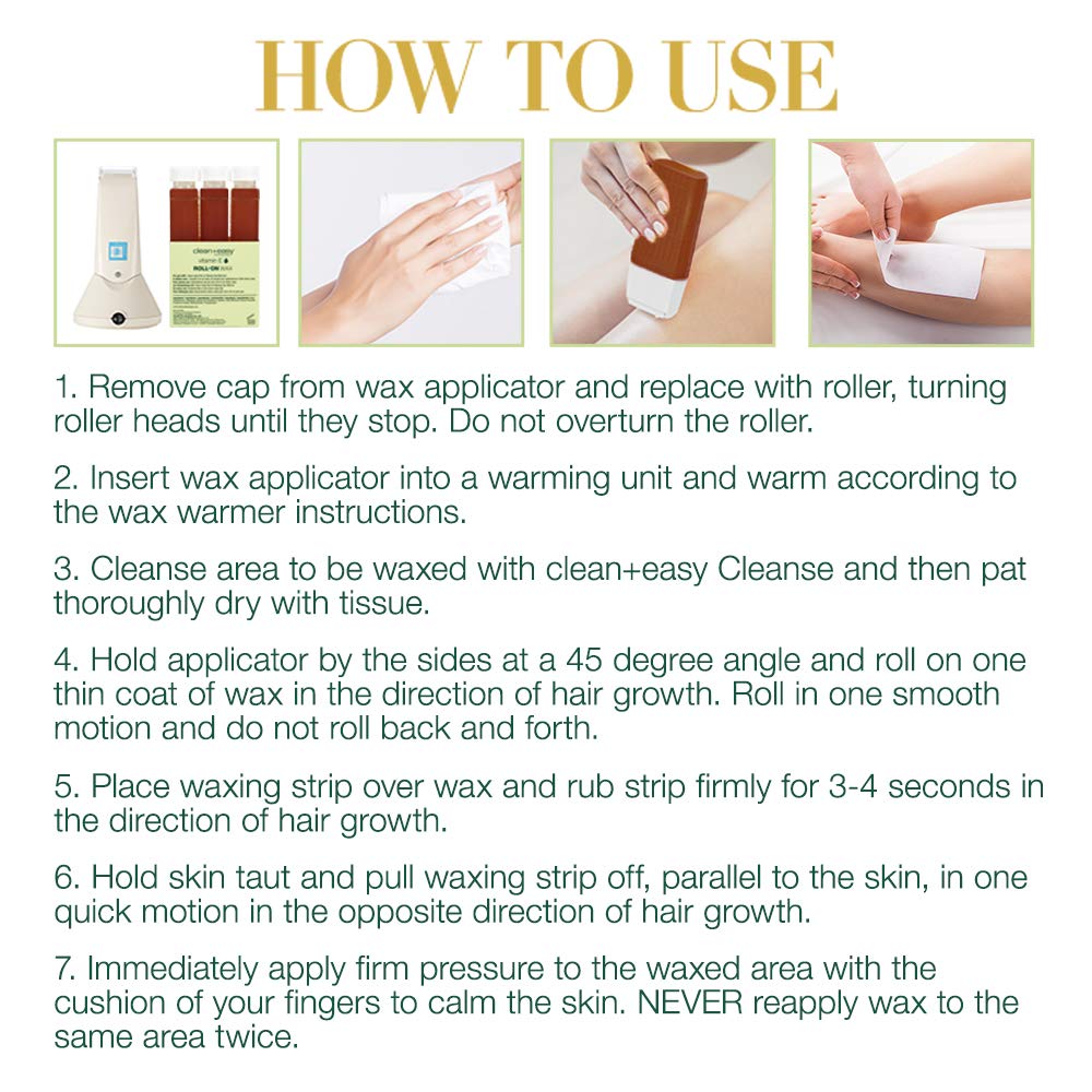 Cruelty-free and USA-made Clean + Easy Vit E roll-on wax