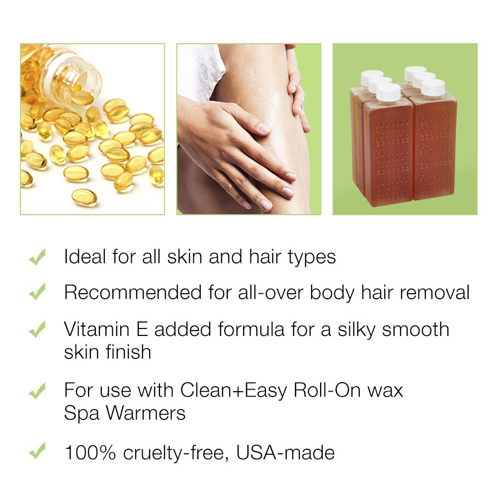 Spa setup showing compatibility with Clean + Easy wax unit