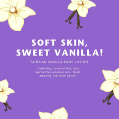 Clean Kids Naturally Tahitian Vanilla Lotion application closeup shows quick-absorbing formula
