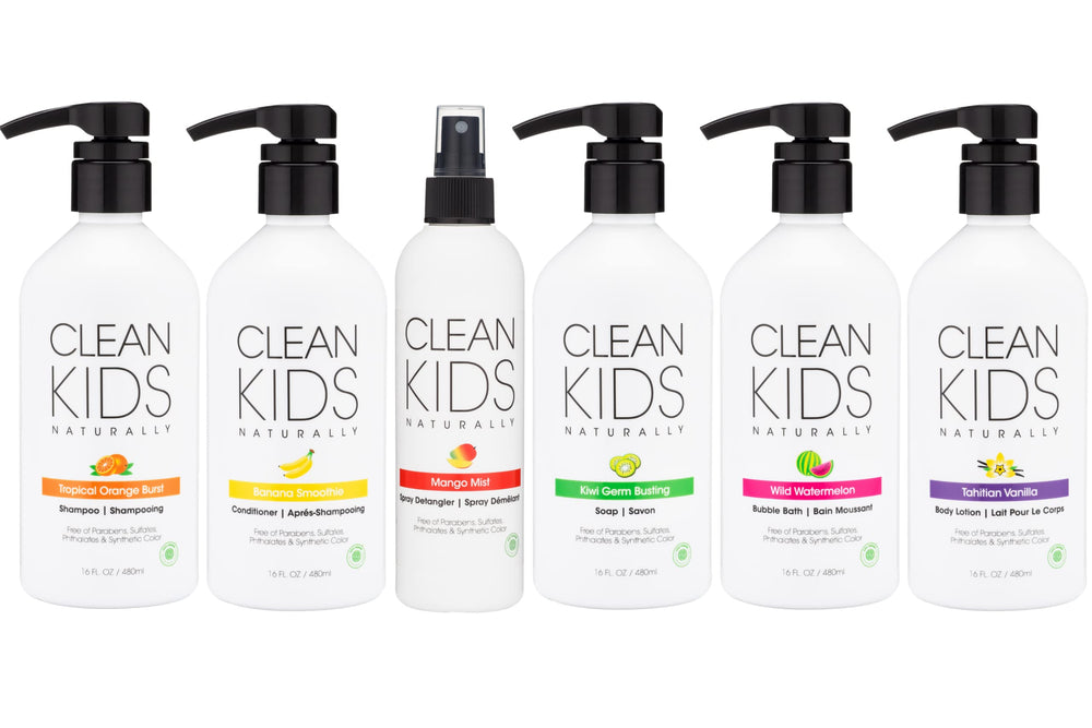 Clean Kids Naturally Tahitian Vanilla Lotion dispenser cap demonstrates easy application