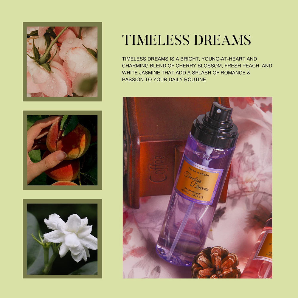 Clean-n-Fresh three-piece body spray set displayed for versatile daily wear.