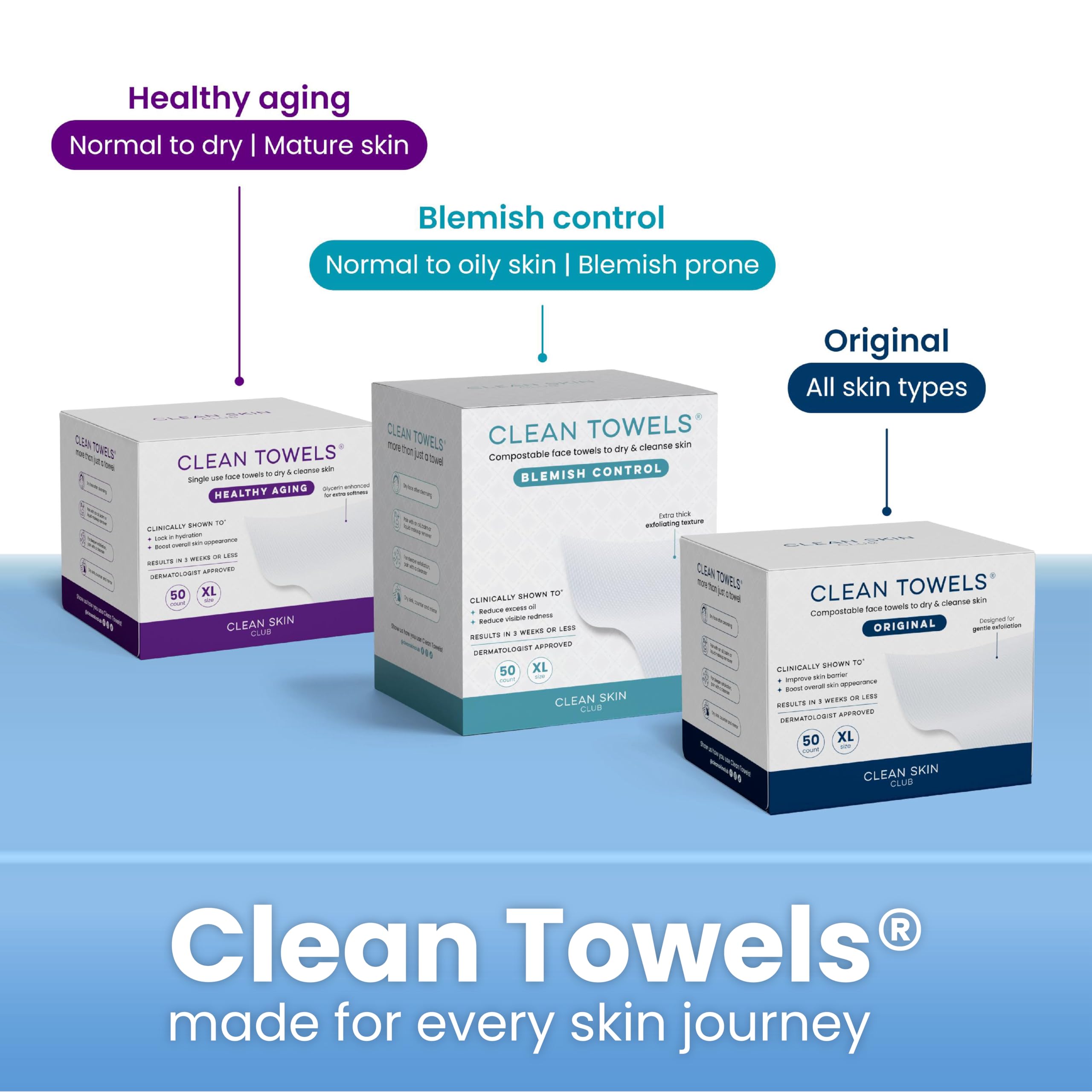 Clean Skin Club Clean Swabs chlorine-free and hypoallergenic for sensitive skin.