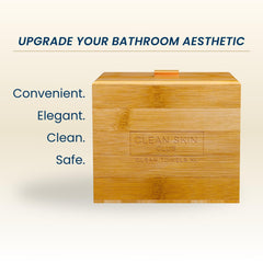 Clean Skin Club clean-towels-original-xl stacked for quick drying and makeup removal