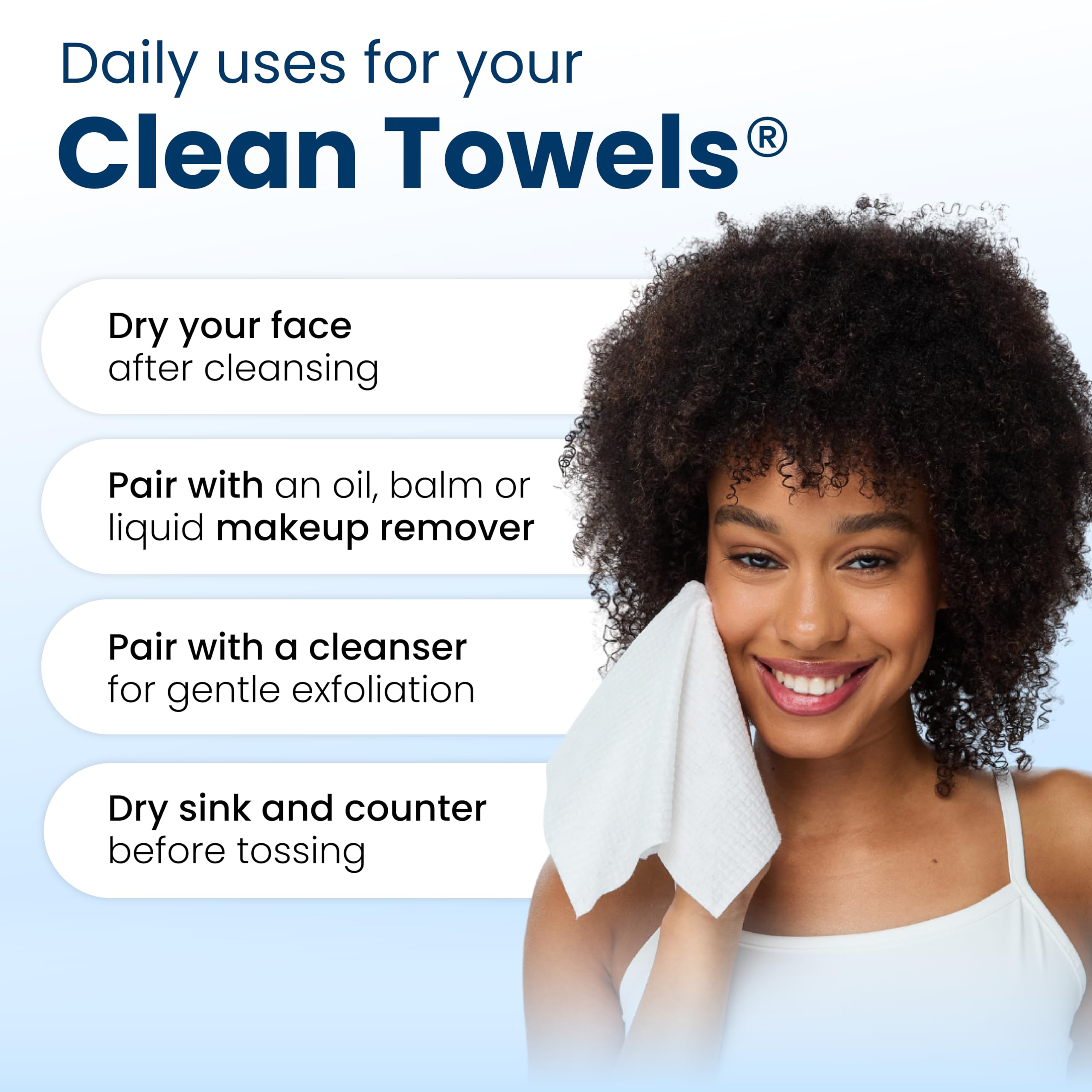 Clean Skin Club Clean Towels XL eczema association accepted tag
