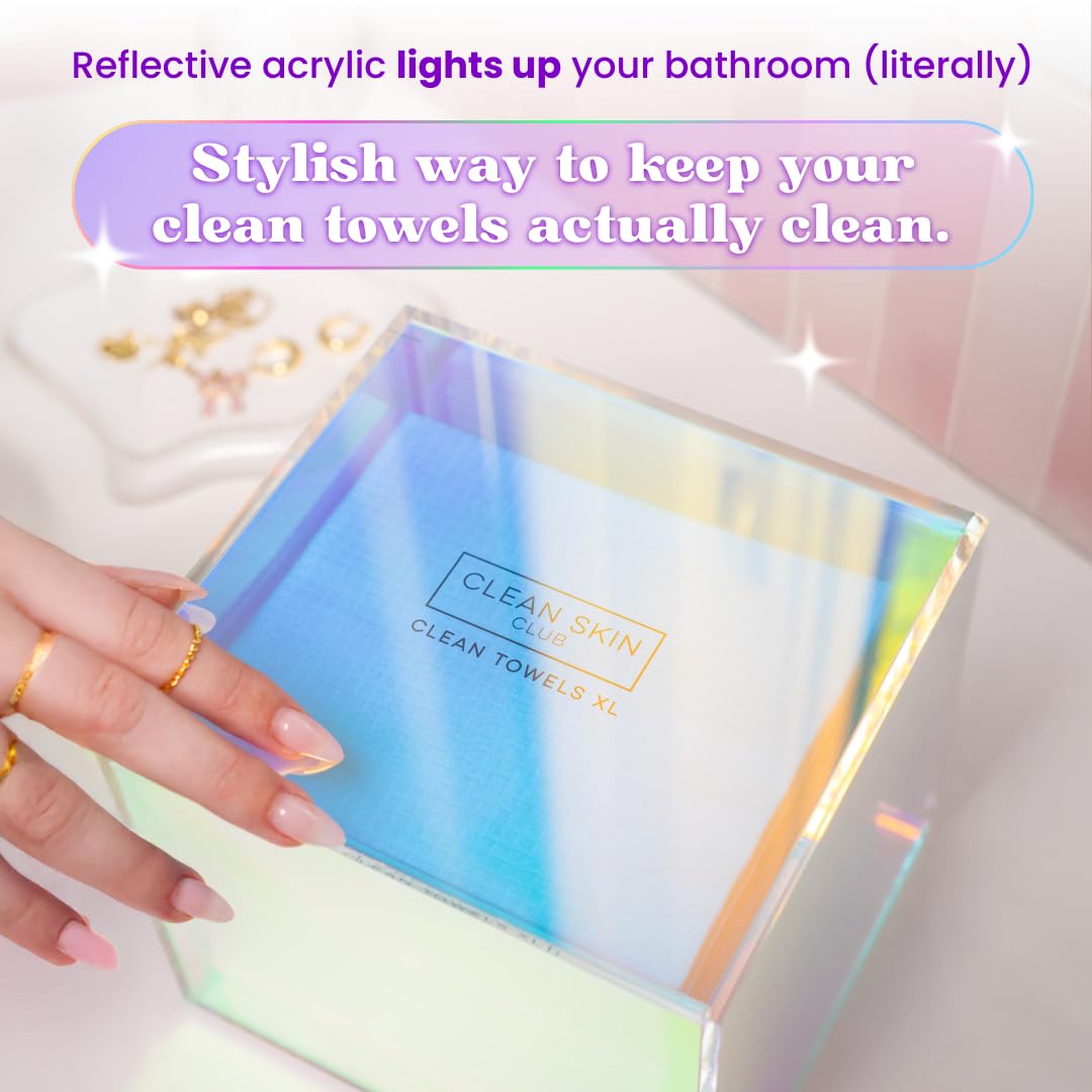 CLEAN SKIN CLUB Prism Box uses durable material to protect towels.