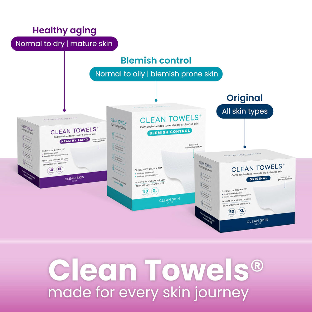 CLEAN SKIN CLUB Prism Box space-saving design fits on countertops or shelves.