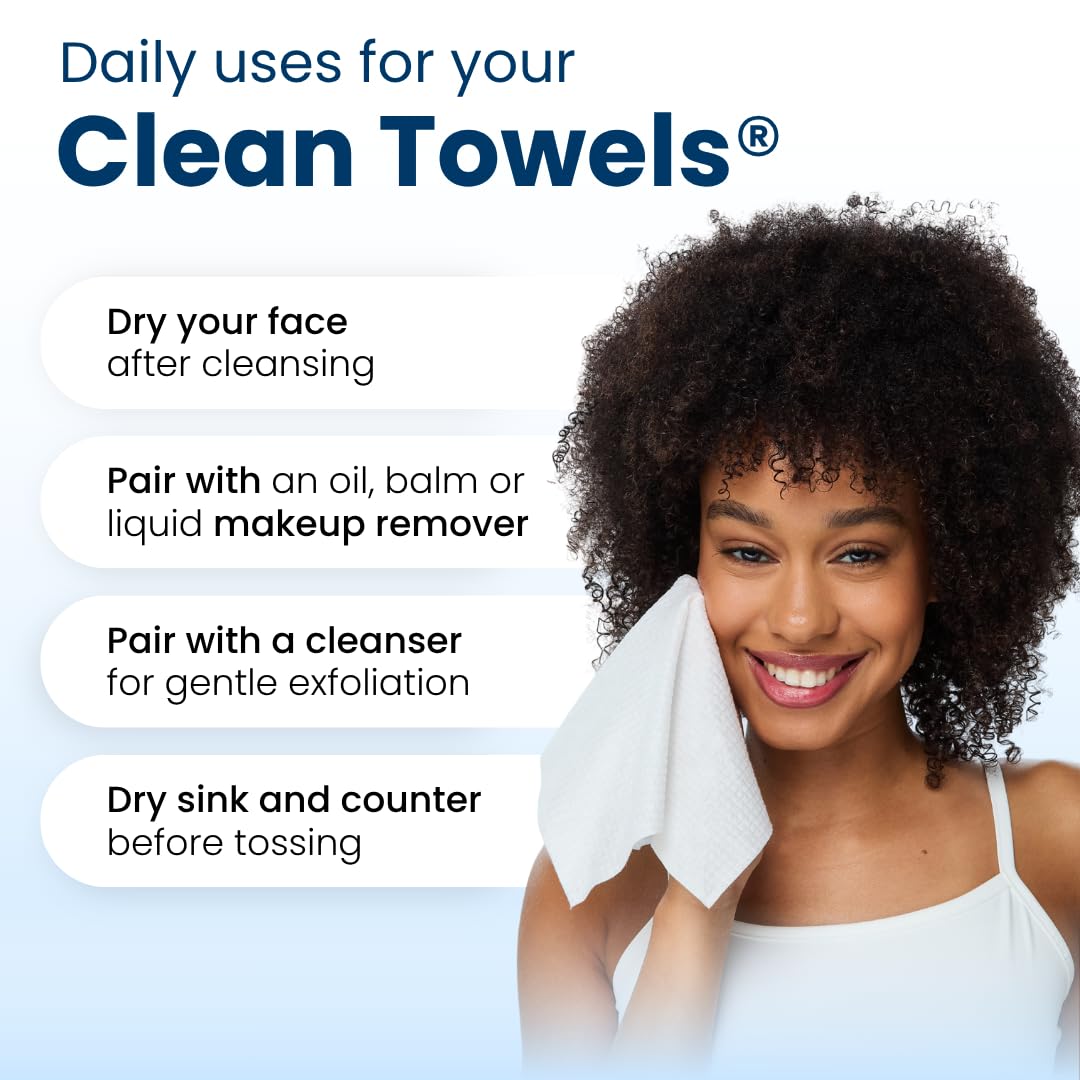 CLEAN SKIN CLUB Single-use face towels enable hygienic, convenient daily routines.
