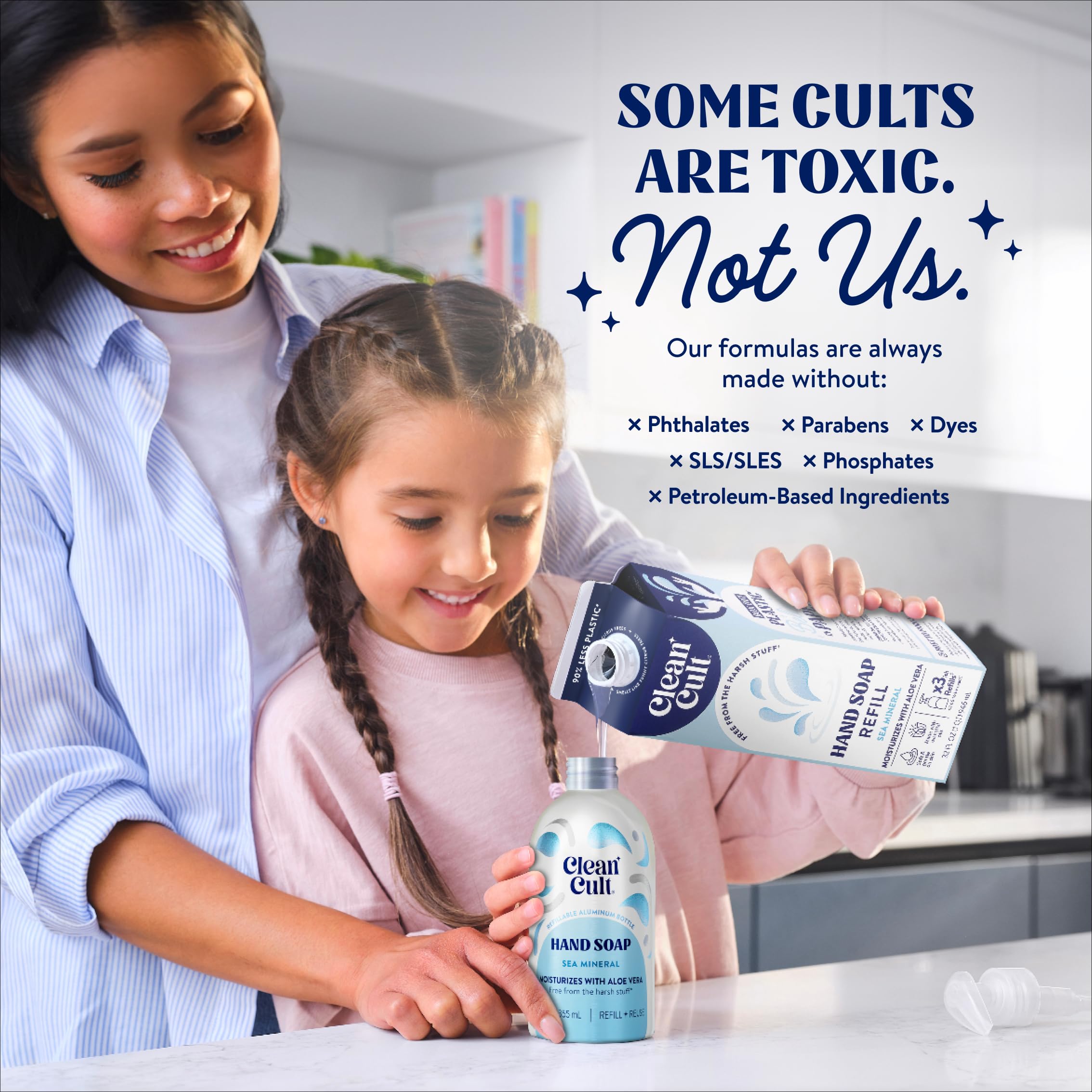 Paper-based packaging from Cleancult Sea Minerals reinforces sustainable, plastic-free shopping appeal.