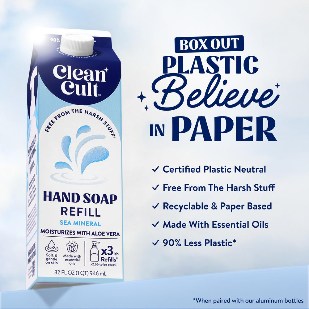 Clear aloe vera detail from Cleancult Sea Minerals formula emphasizing skin-soothing care.