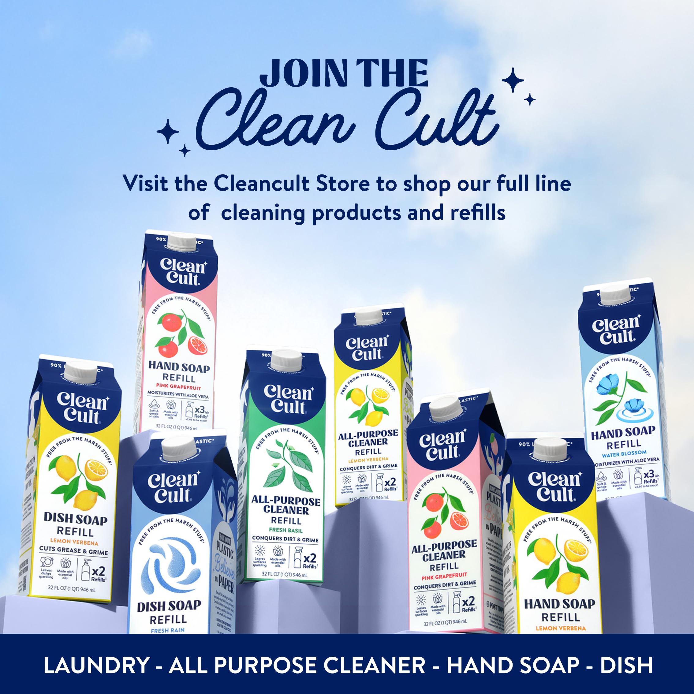 CleanCult at sink—great for daily hand hygiene in kitchens and bathrooms.