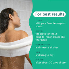 Cleanlogic cotton exfoliator woven texture up close for natural fibers
