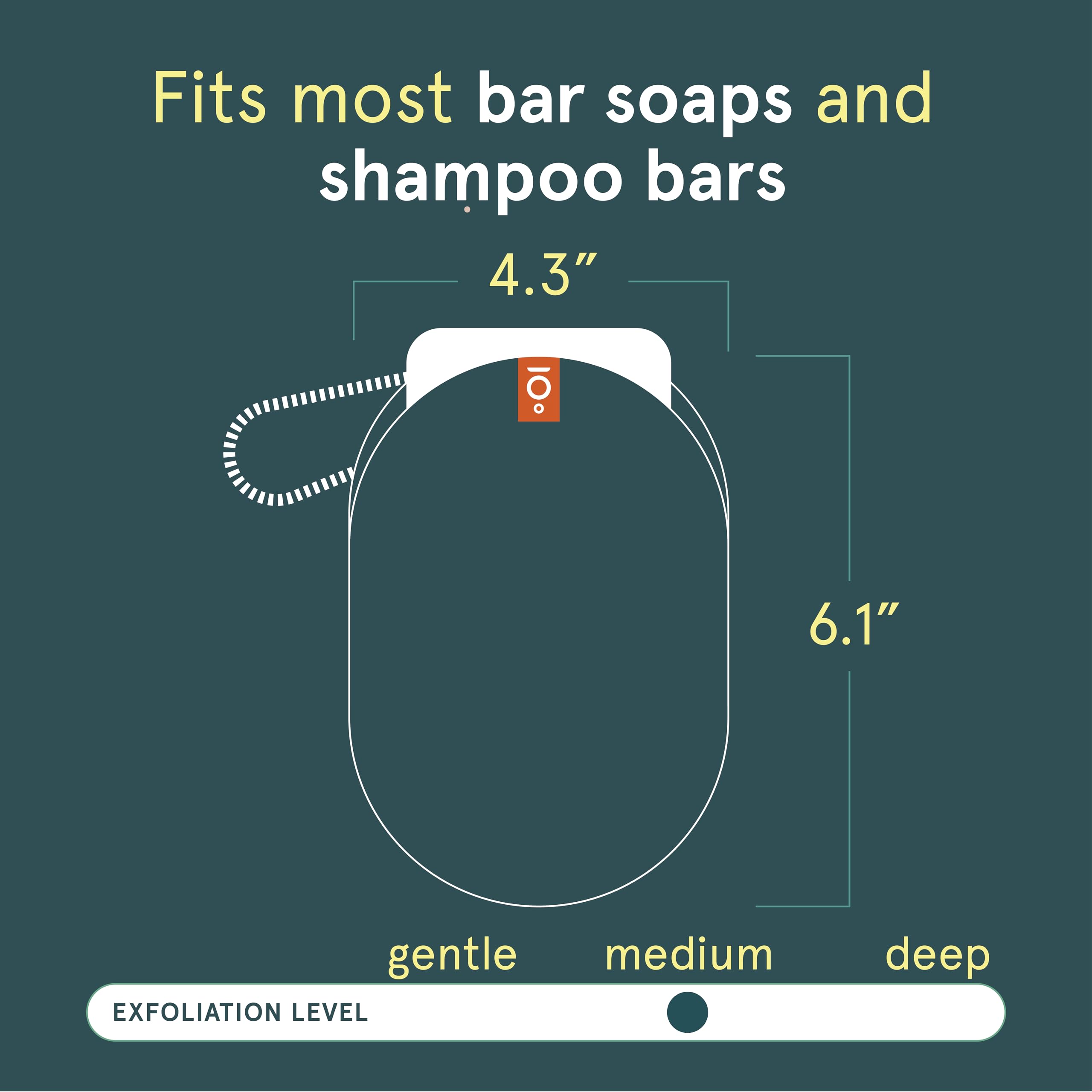 Cleanlogic Body Scrubber in shower scene demonstrates deep cleanse and refreshed pores.