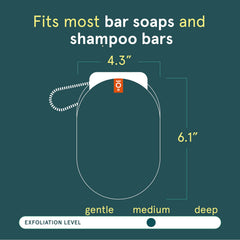 Cleanlogic Body Scrubber in shower scene demonstrates deep cleanse and refreshed pores.