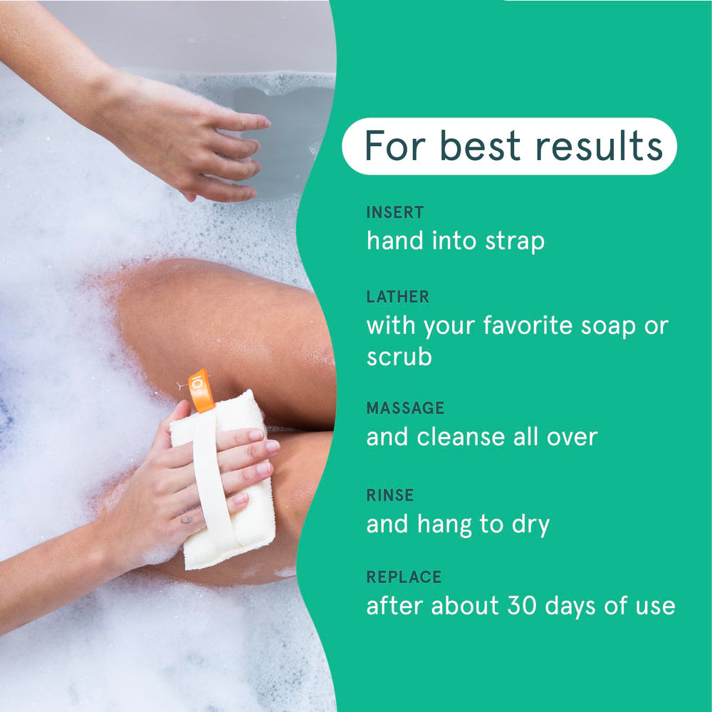Cleanlogic daily skincare routine image highlighting exfoliation for brighter complexion.
