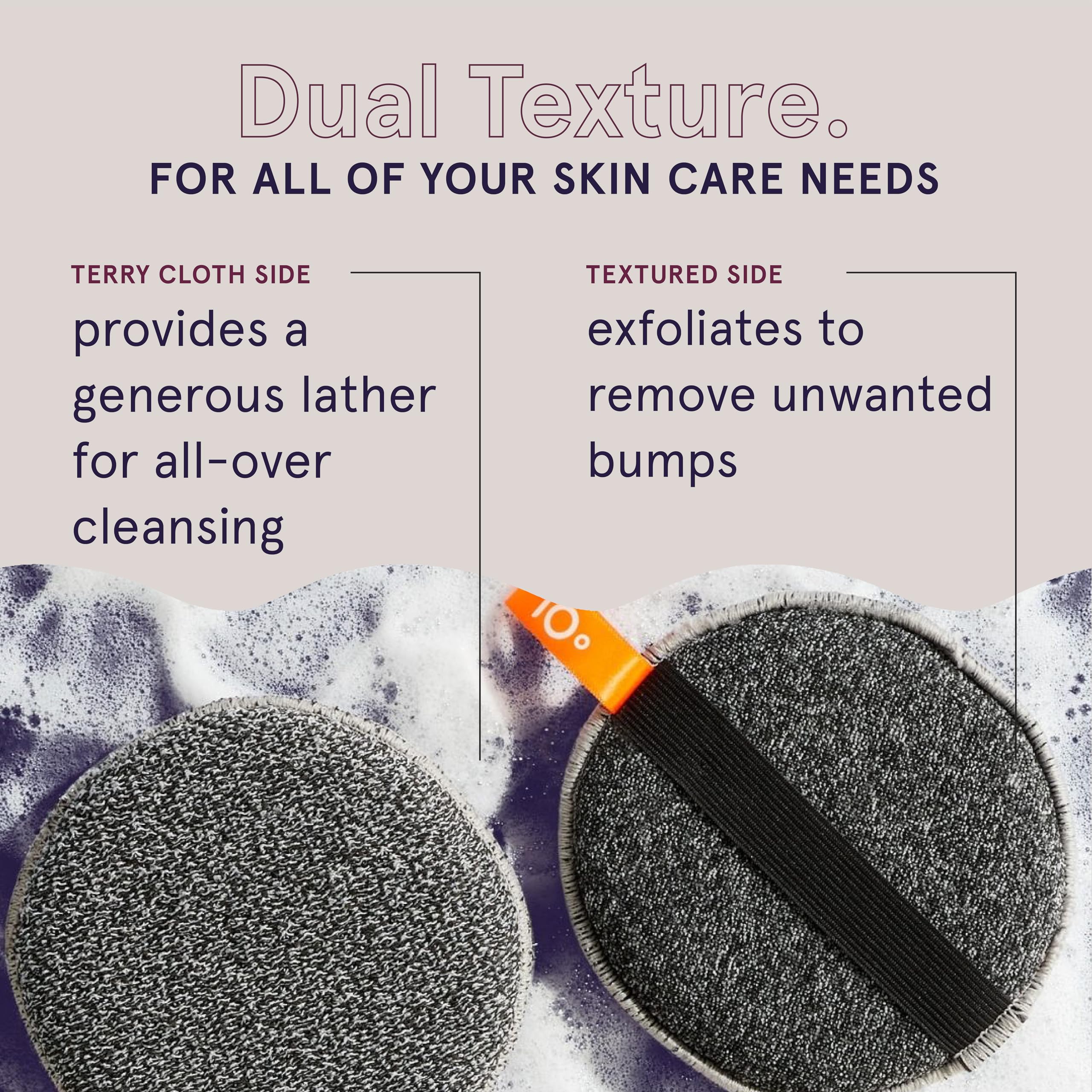 Cleanlogic Detoxify circular motion demo showcases exfoliation for smoother skin