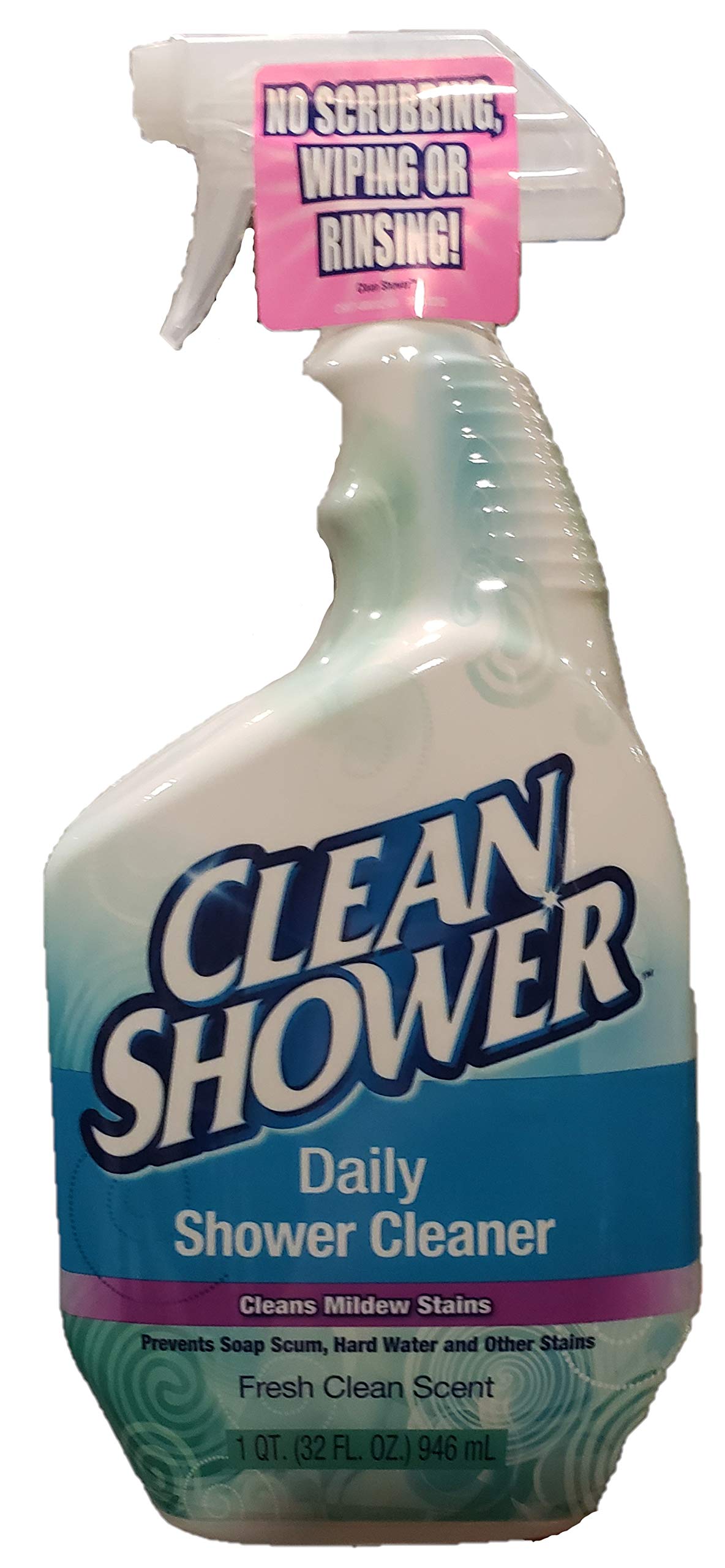 Clean Shower three-pack scrub-free daily shower cleaner bottles for easy, streak-free maintenance.