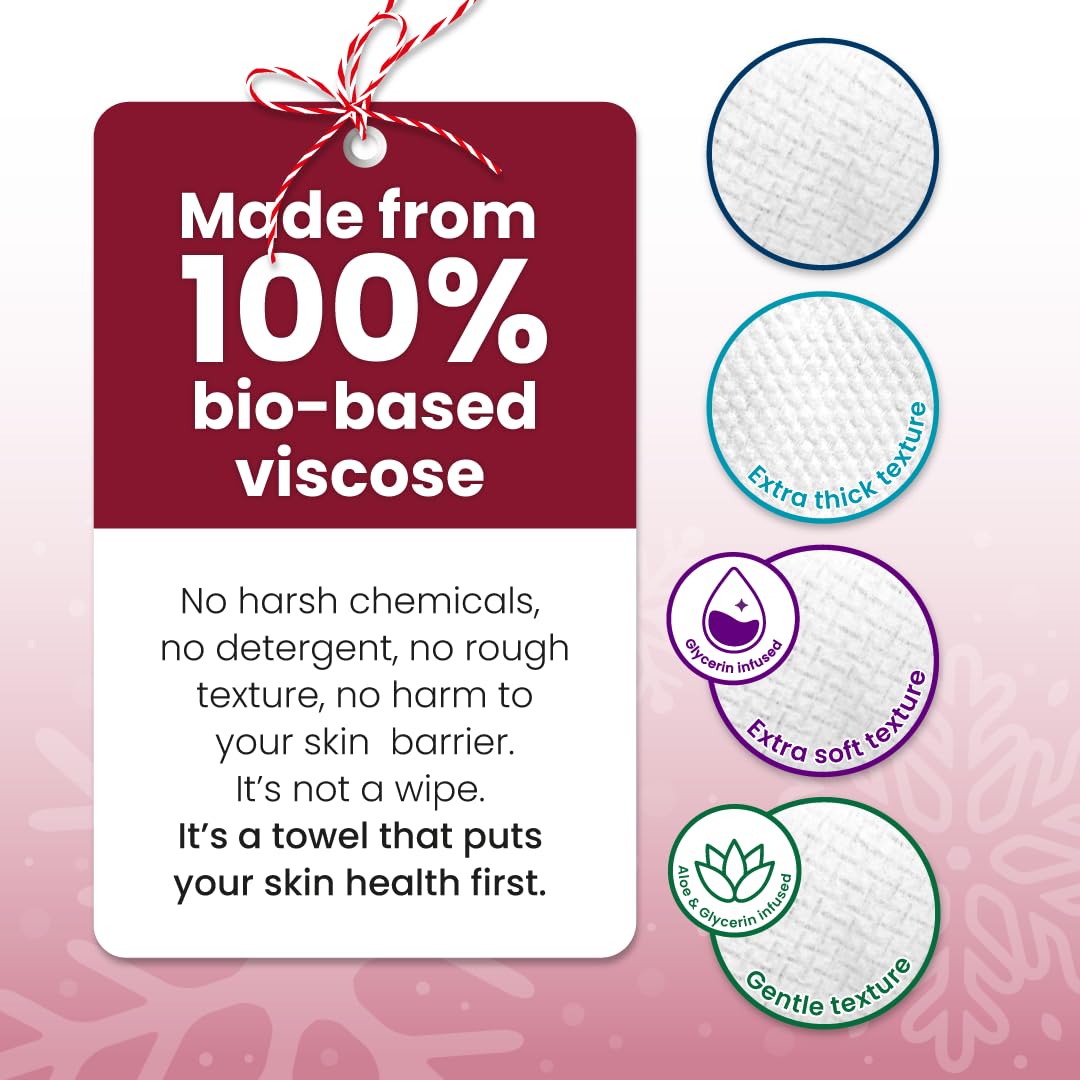 Clean Skin Club Clean Towels XL Travel Size for convenient skincare while traveling.