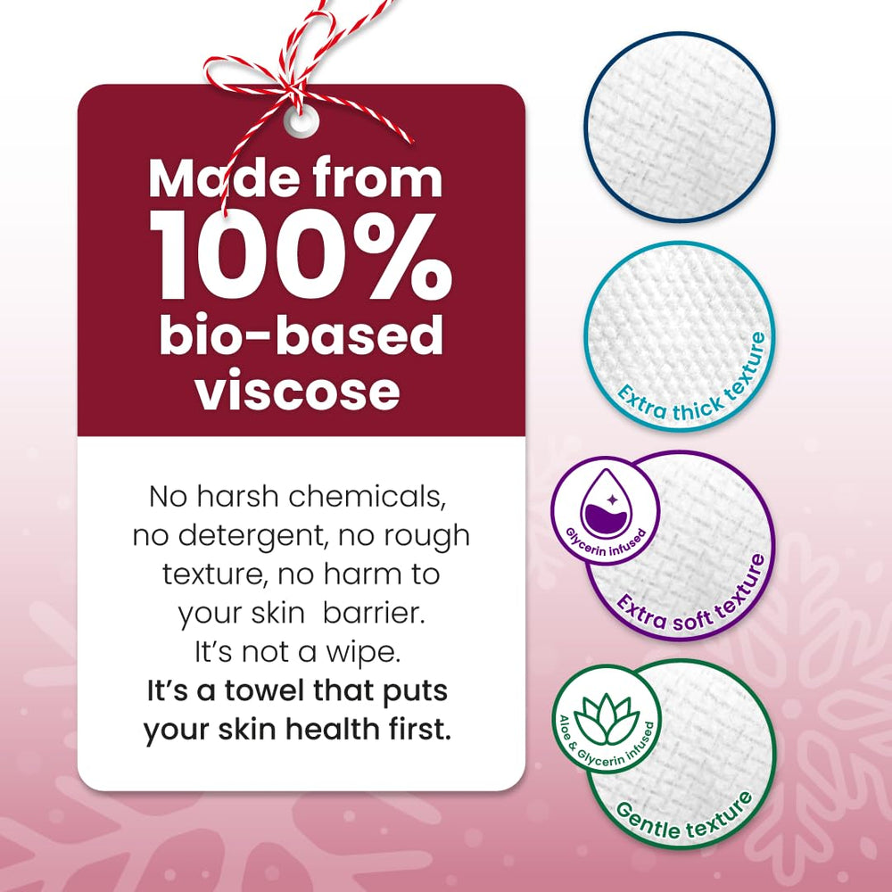 Clean Skin Club Clean Towels XL Travel Size for convenient skincare while traveling.