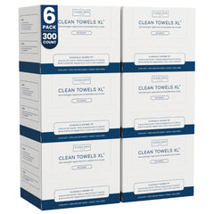 Clean Skin Club Clean Towels XL pack-front shows convenient single-use facial care.