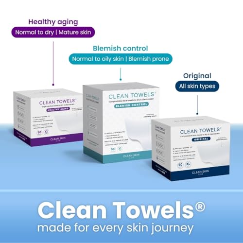 Clean Skin Club Clean Towels XL packaging-design clean-label presentation.