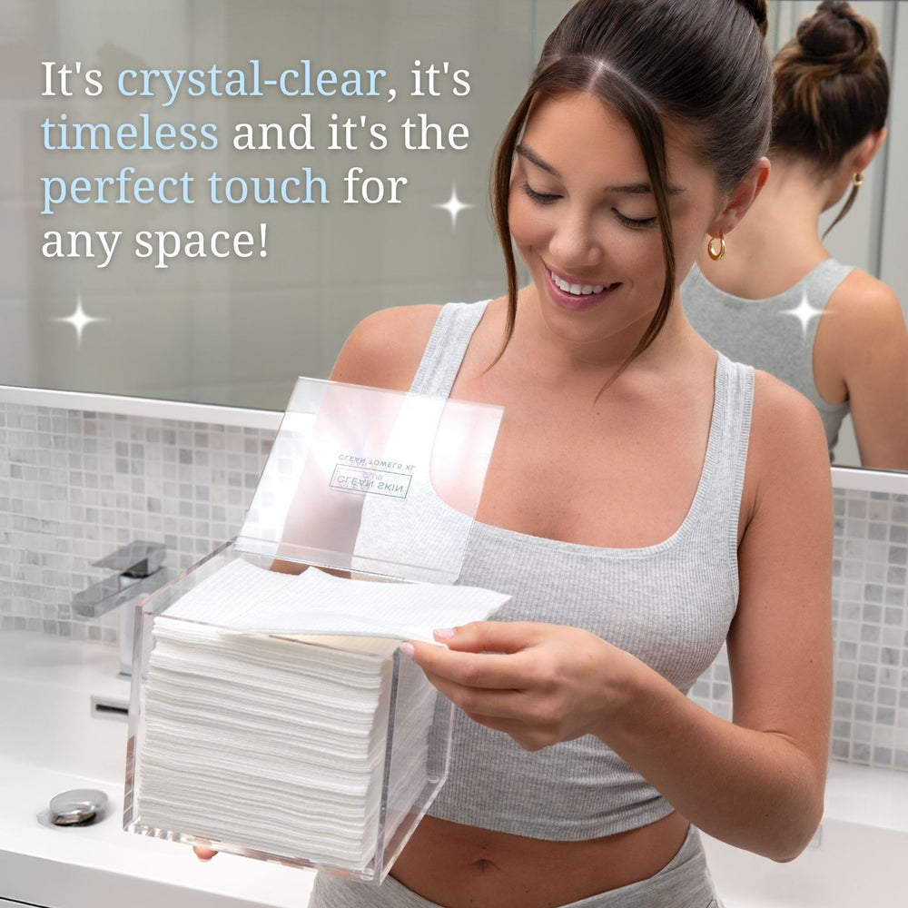 CLEAN SKIN CLUB water-resistant acrylic resists splashes for reliable daily use.