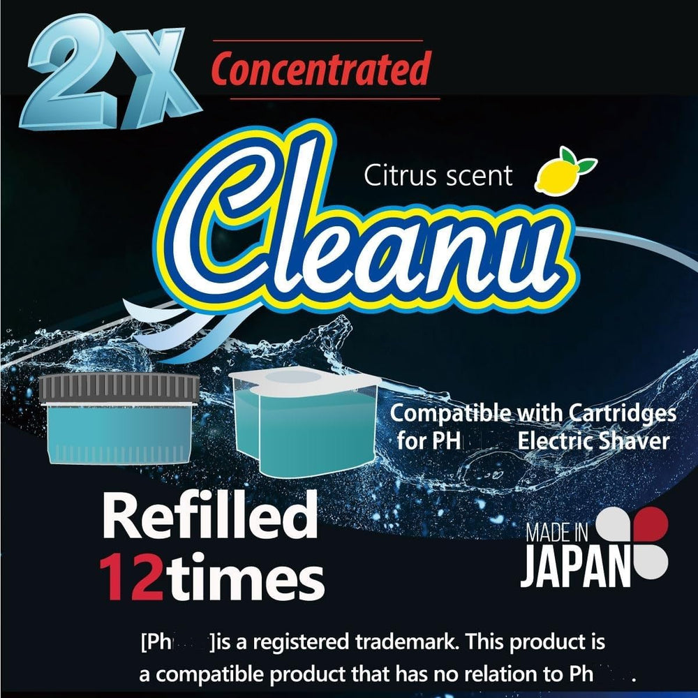 Cleanu Made-in-Japan label signals trusted quality for gentle blade maintenance.