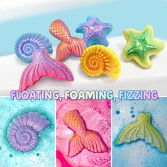 Clear and Fresh hidden mermaid figurines revealed during bath play