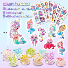 Clear and Fresh vibrant turquoise and purple colors brighten bath time