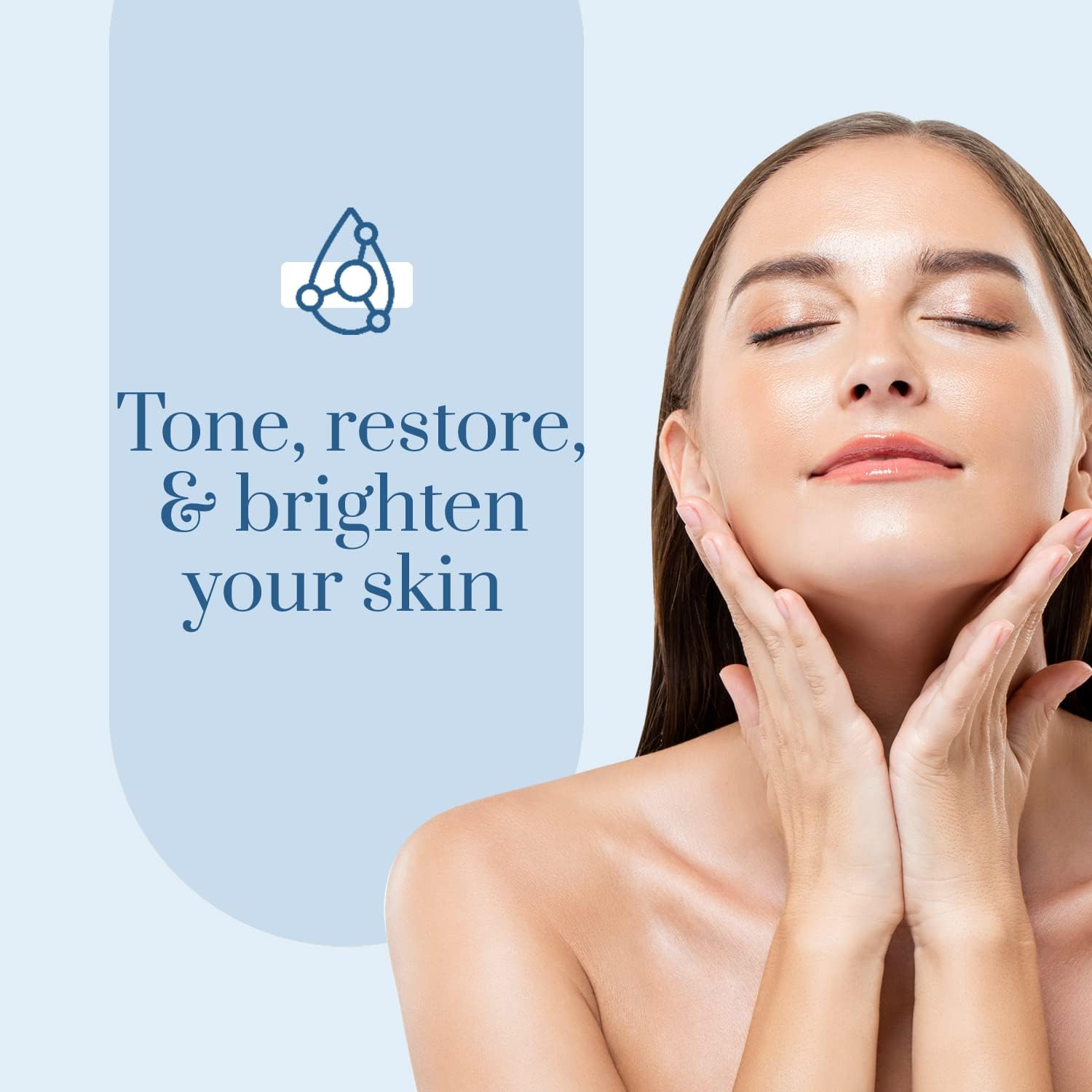 Clear Beauty Hyaluronic Retinol cream on palm illustrating easy daily application
