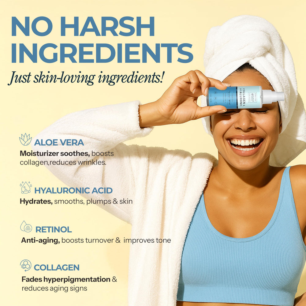 Clear Beauty ingredient label highlights natural components and dermatologist-tested formulation.