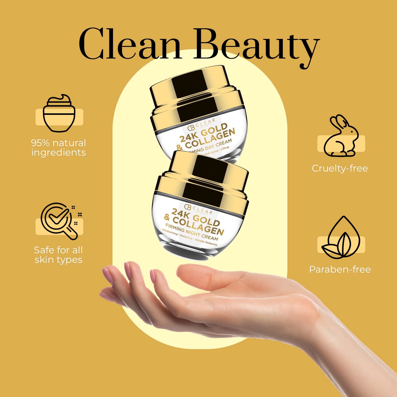 Clear Beauty South Korea-made label reflects trusted Korean skincare craftsmanship.