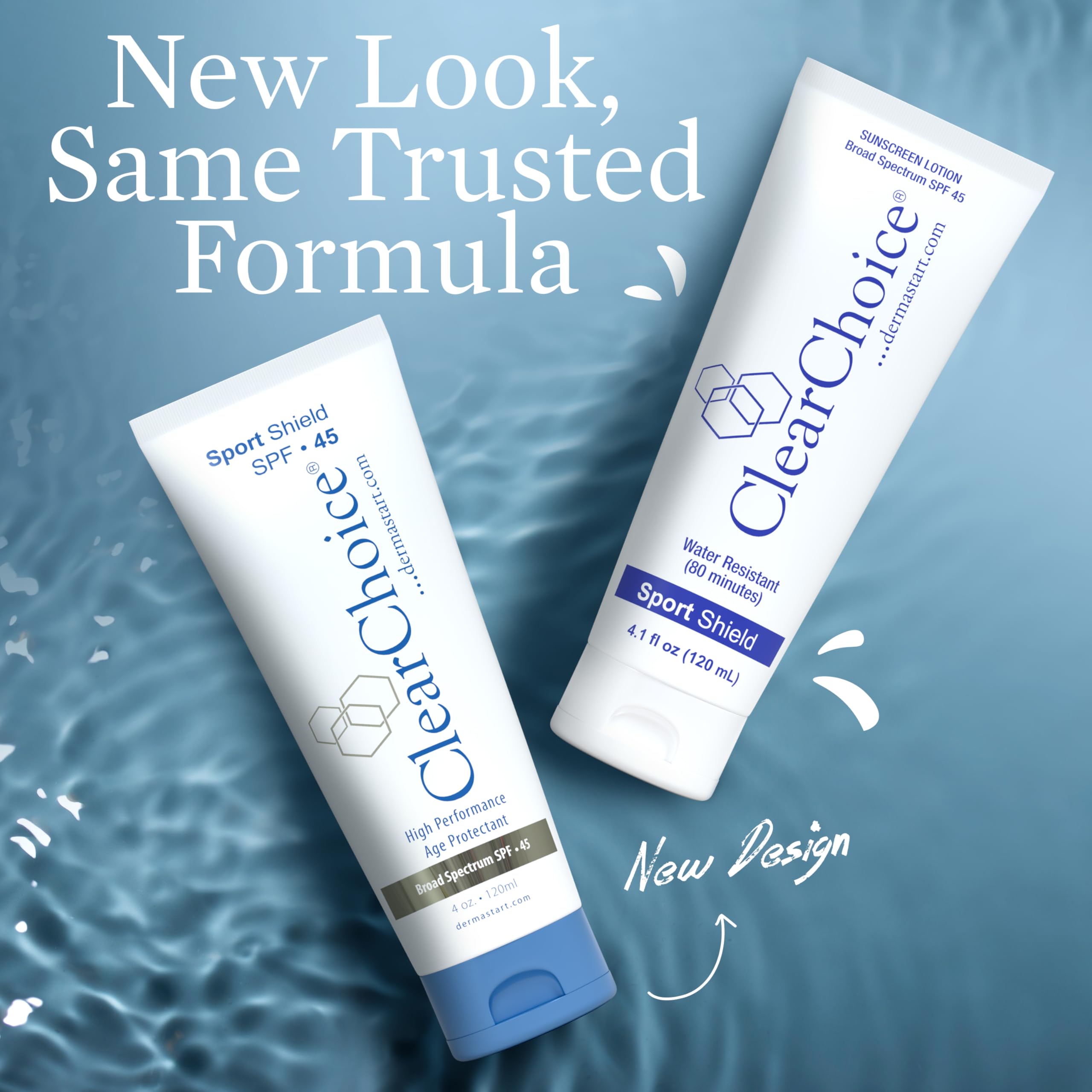ClearChoice sunscreen face spread application demonstrates seamless under-makeup blending.