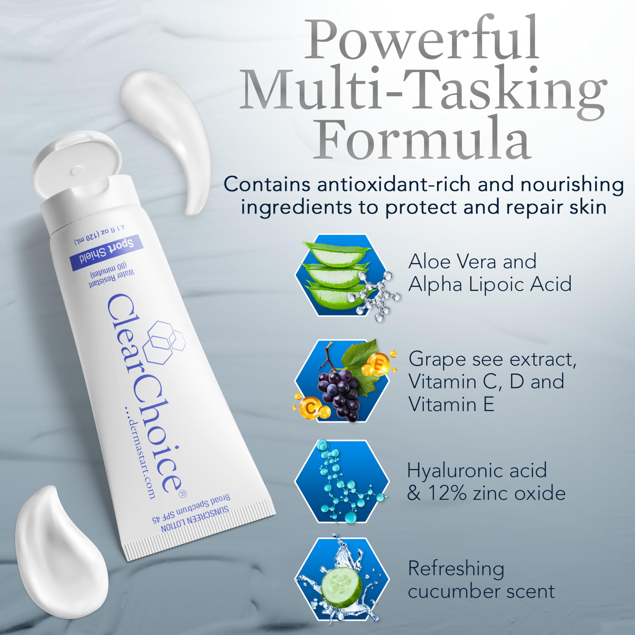 ClearChoice reef-safe formula communicates responsible sun protection.