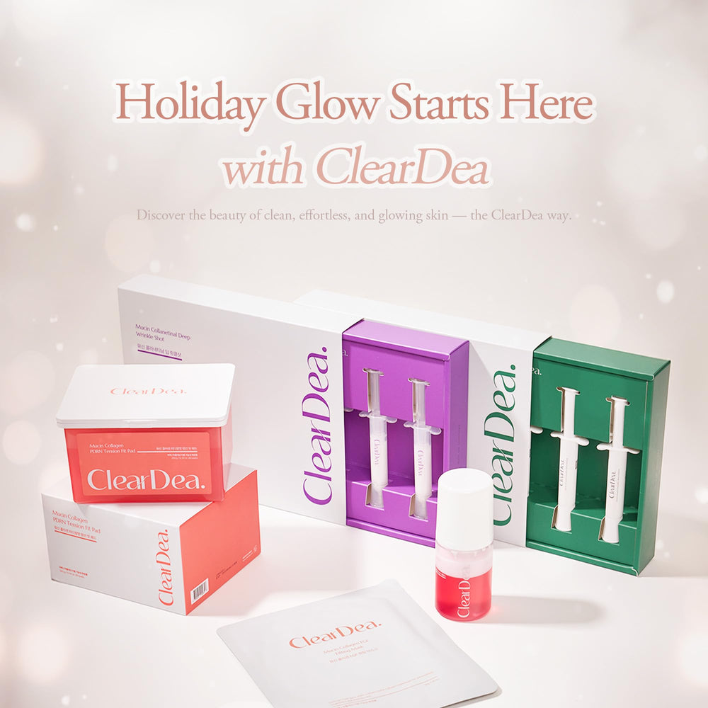 ClearDea Mucin Collagen Ampoule dispense control for precise daily hydration.