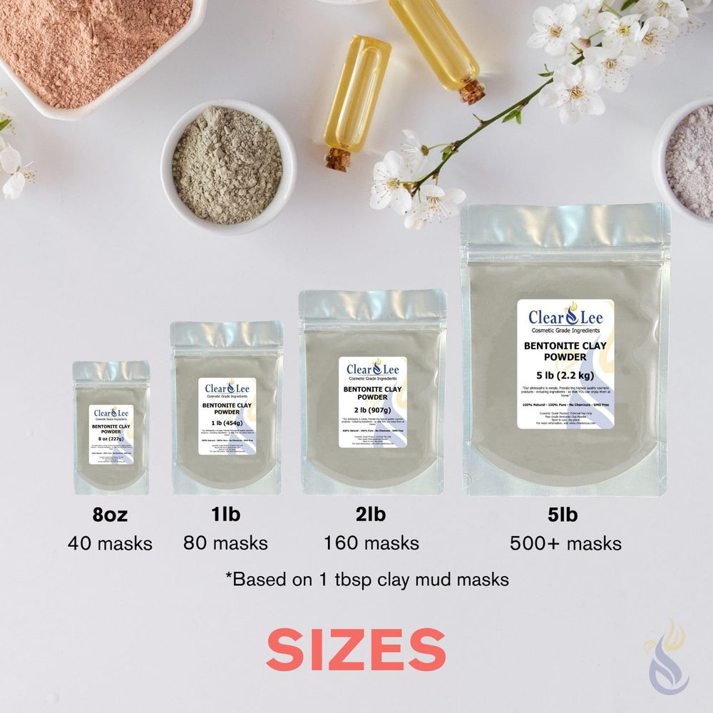 ClearLee Bentonite Clay Powder promotes deep cleansing and oil balance