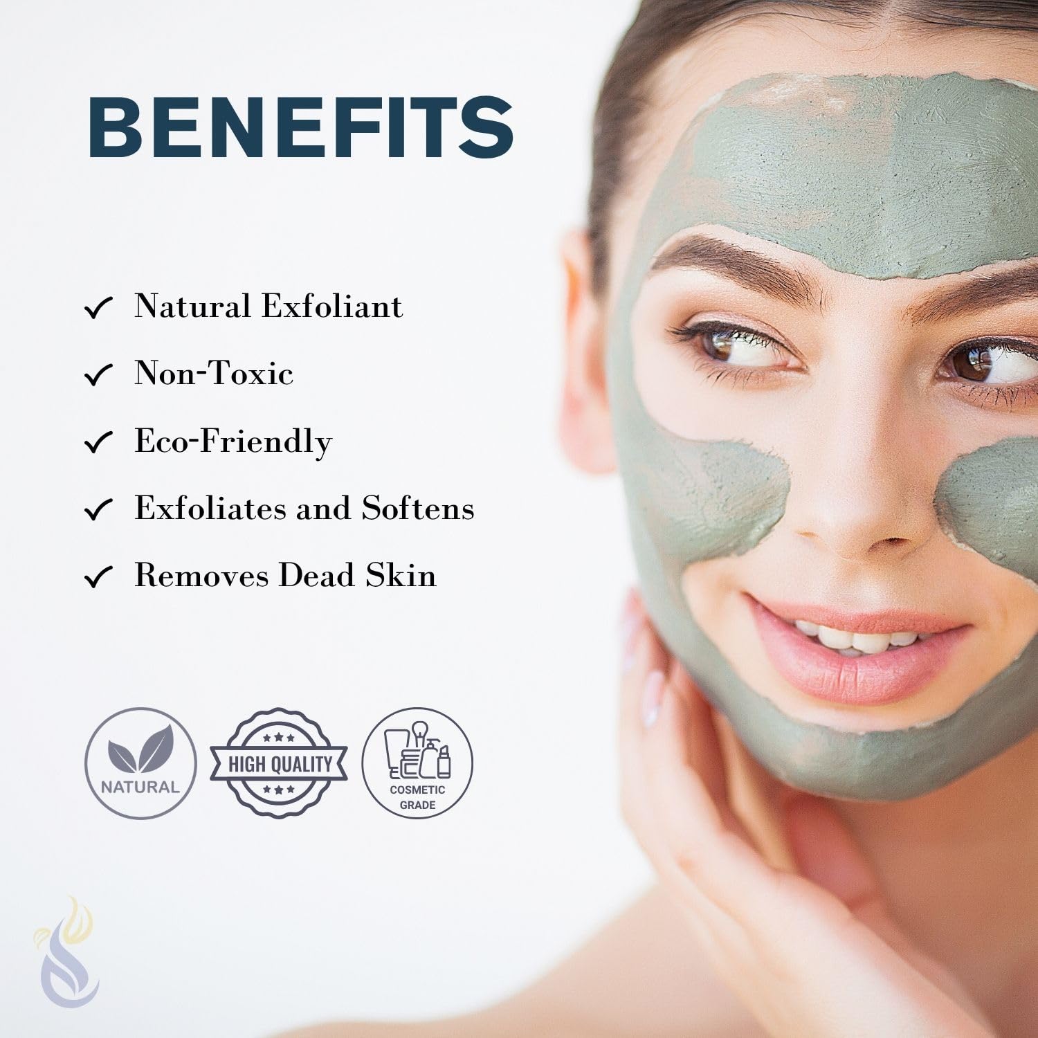ClearLee pumice texture closeup highlights natural grit for gentle exfoliation