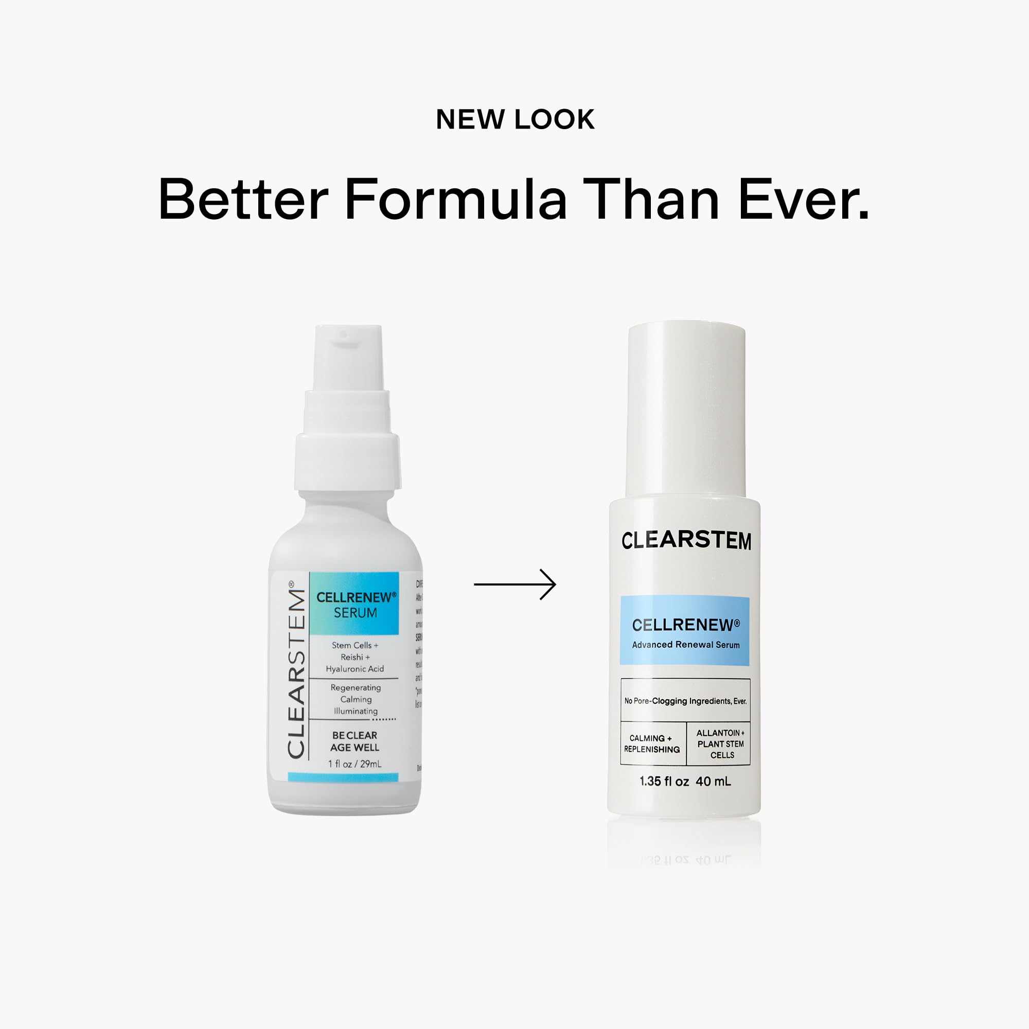 CLEARSTEM CELLRENEW side-face applying serum demonstrates gentle massage for even coverage