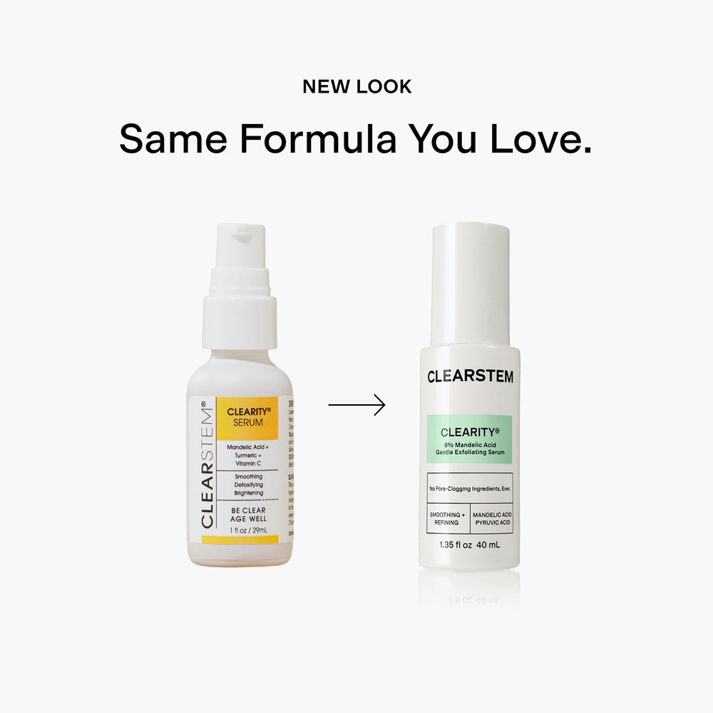 CLEARSTEM CLEARITY with vitamin C bioflavonoids supports brightness.