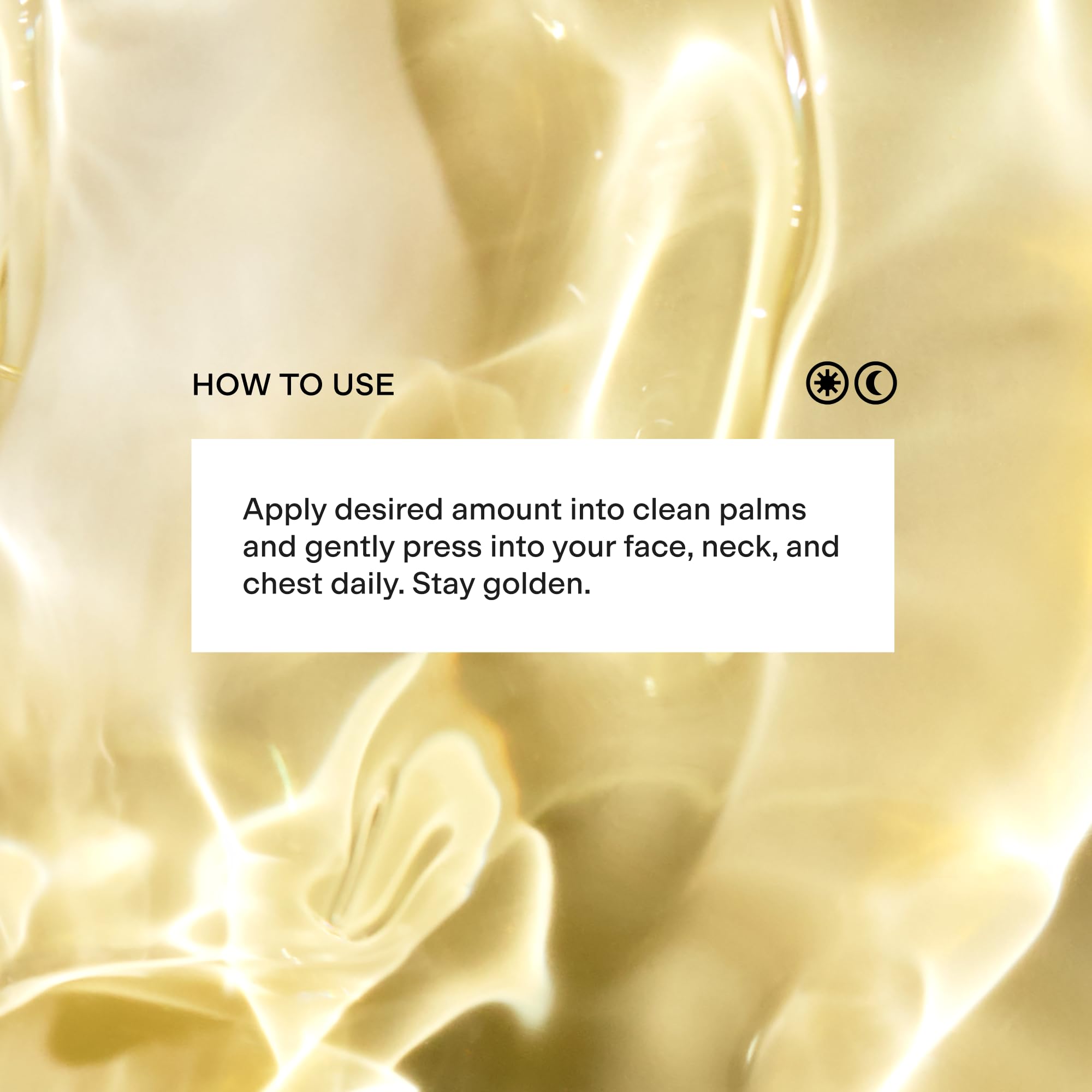 CLEARSTEM GOLDENHOUR product layers smoothly after serums before moisturizer