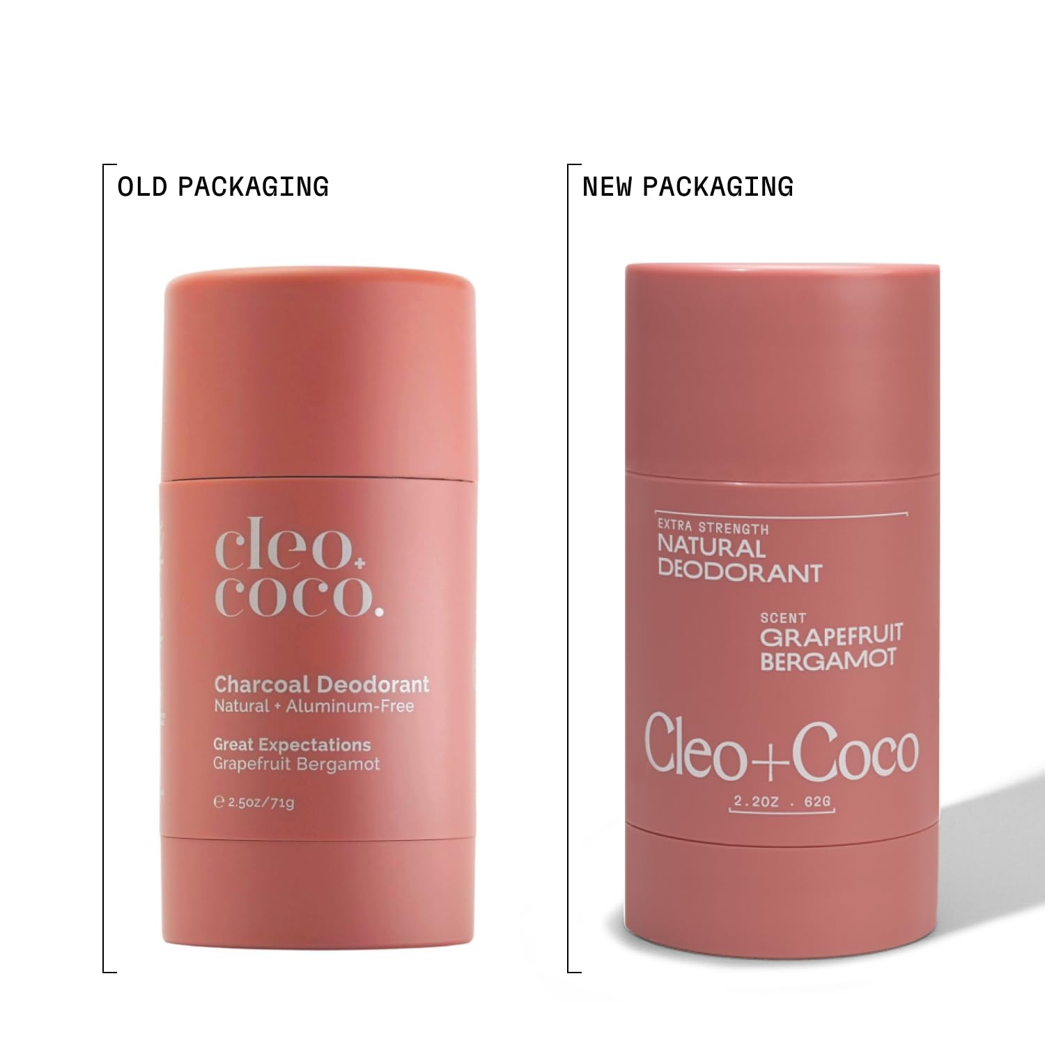 Cleo + Coco 5x odor-fighters graphic indicates extended freshness.