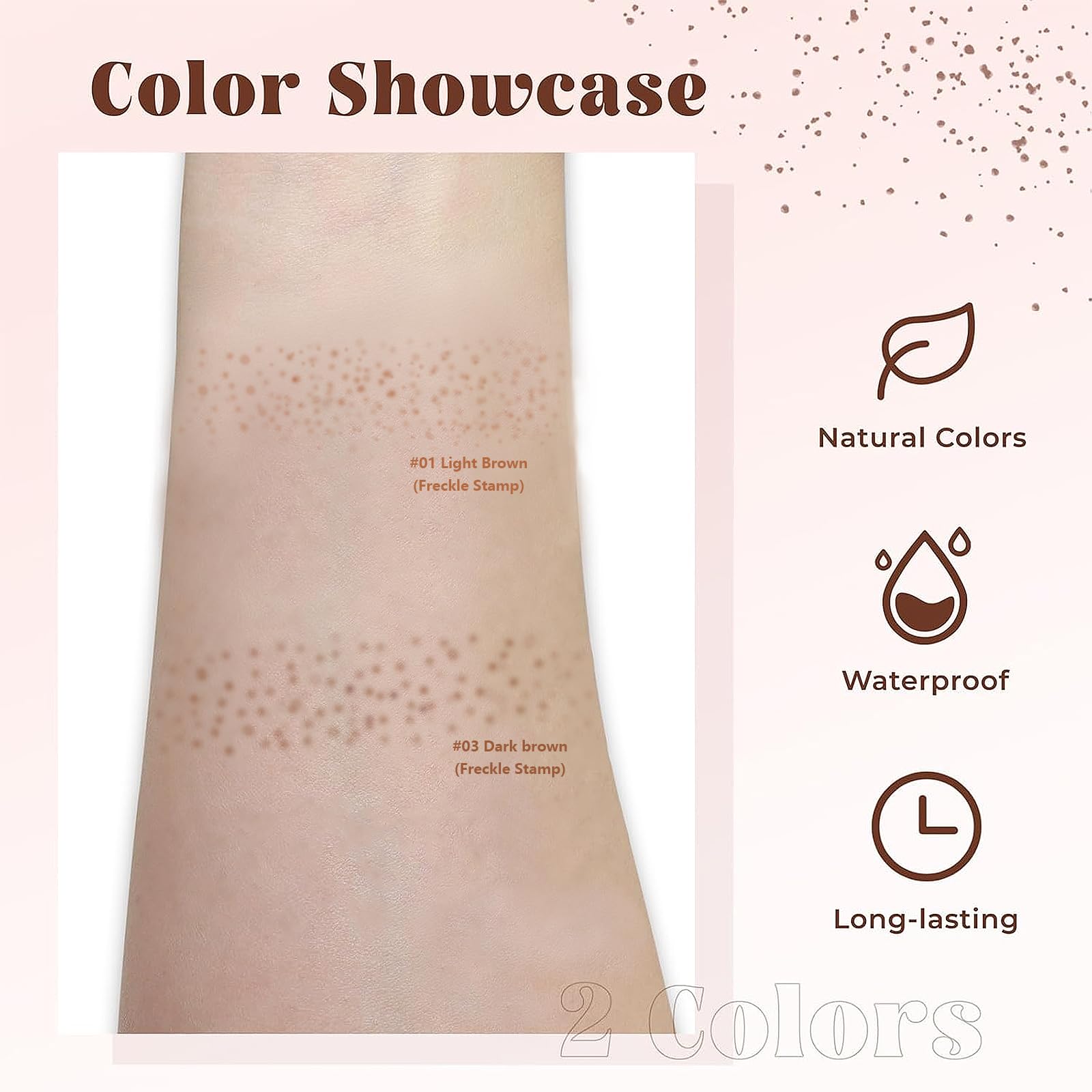 CLERVUN Freckle Stamp: duración de hasta 12 horas.