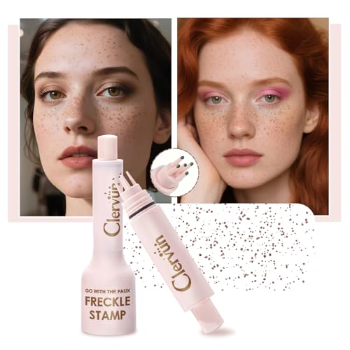 CLERVUN Freckle Stamp: pecas impermeables que resisten sudor.