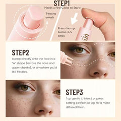 CLERVUN Freckle Stamp: pecas naturales en segundos para un look suave.